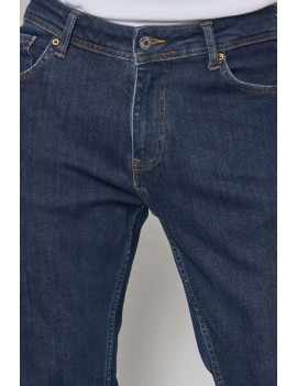 Jeans homme coupe regular couleur bleu foncé