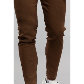 Pantalon slim pour homme - marron